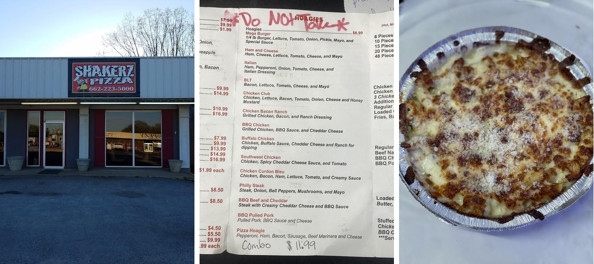 Shakerz Pizza - Walnut Menu